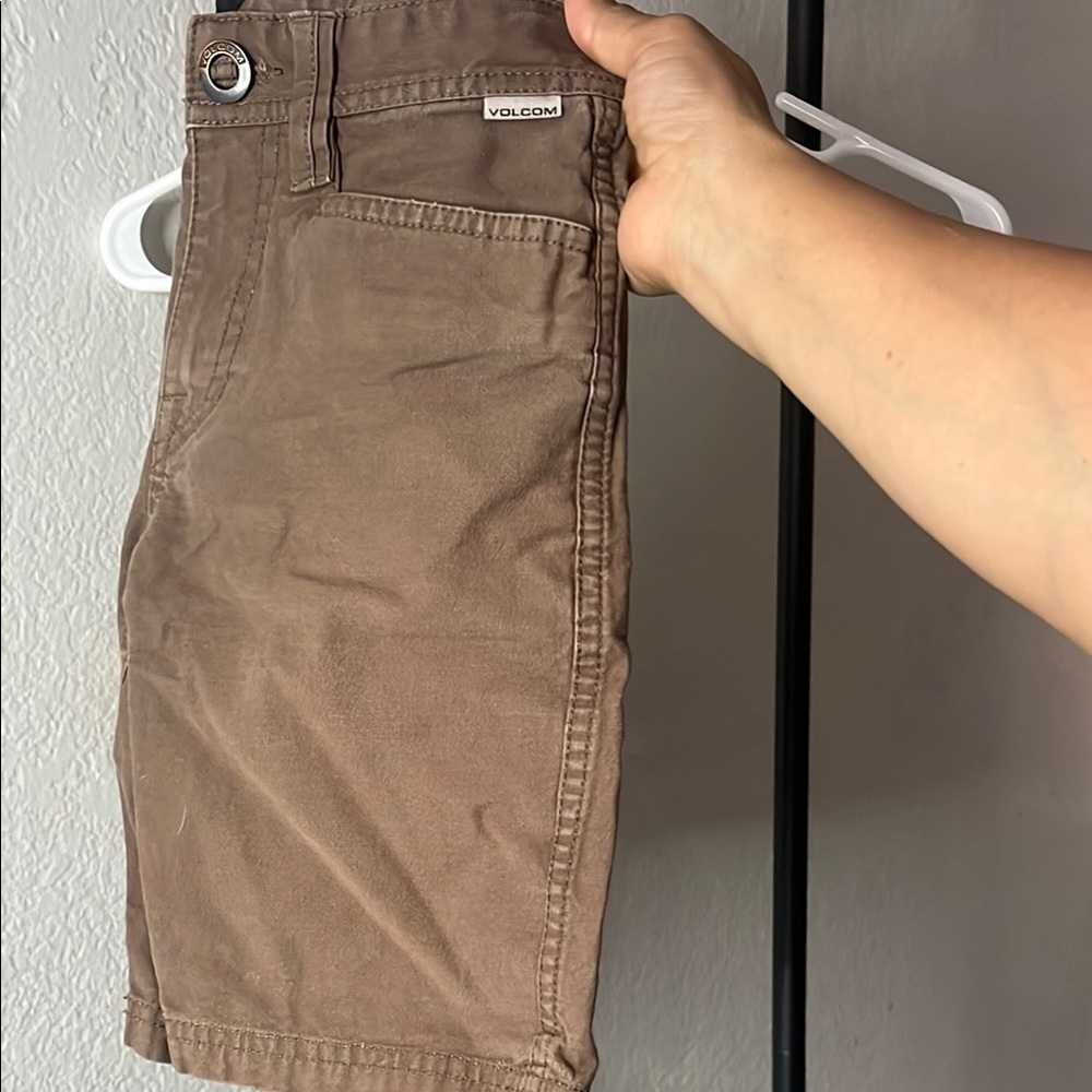 Volcom Brown Casual Shorts Classic Straight Cut